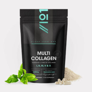multi collagen capsules – Alpha01 Multi Collagen Complex 2400mg, 180 capsules