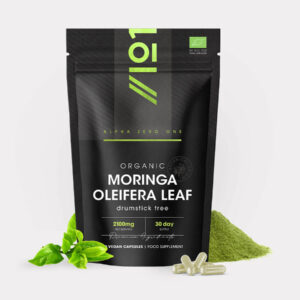 moringa capsules – Alpha01 Organic Moringa Oleifera Leaf 2100mg per serving, 90 vegan capsules